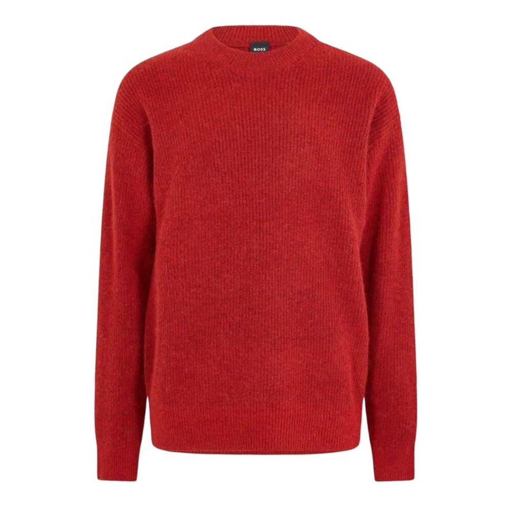 Boss Mens Crew Neck Sweater Top / Red